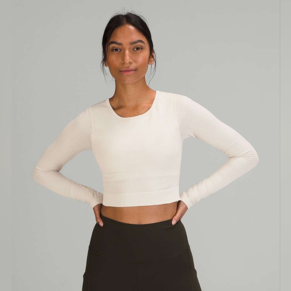 Lululemon Cropped Ebb To Street Long Sleeve